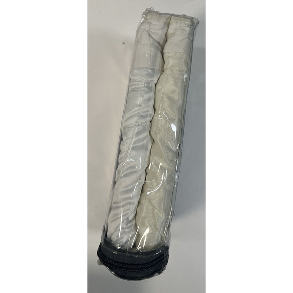 Martha Stewart Collection Wedding Rings Pieced Standard Sham White Ivory Cream - Picture 10 of 11